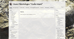 Desktop Screenshot of museopaleontologicomaini.it