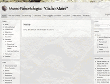 Tablet Screenshot of museopaleontologicomaini.it